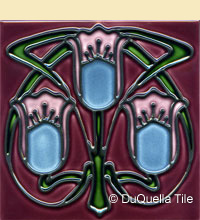 Art Nouveau tile pattern design 8003 