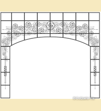 Decorative Ceramic Tile Layout Idea based on Square TIle Pattern 5001